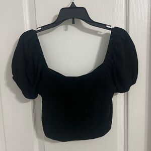 Black crop top